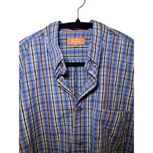 Facconable - Blue Striped Button-Up Shirt - Men's XL